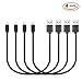 Yostyle Short Lightning Cable 4Pack 1ft Lightning to USB Cable Short iPhone Charger Charging Cord Compatible with iPhoneX / 8 / 8 Plus / 7 / 7 Plus / 6 / 6 Plus / 5s, iPad, iPod