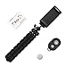 iPhone Tripod,Lpartsol Stand Holder,Octopus Style Portable and Adjustable with Bluetooth Remote and Universal Clip,Tripod for Android & iOS Phone,Camera (black)