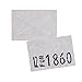 Perco White Pricing Labels for Monarch 1110 Price Gun - 6 Sleeves, 102,000 Pricemarking Labels - with Bonus Ink Rolls