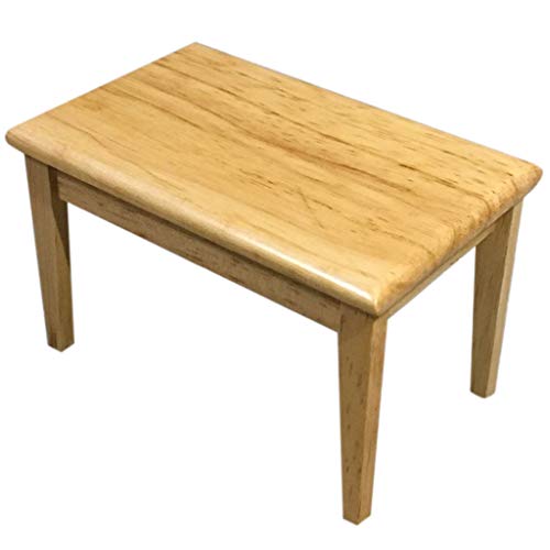 Wooden Dining Table Chair Model Set for 1:12 Mini Dollhouse Furniture Dining Room Decor - Gbell Mini Dollhouse Room Decor Model Miniatures Accessory Pretend Toys Gifts for Little Girls Gifts (Beige)