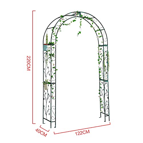 SuoANI Metallgartenbogen, Gartenlaube Zum Klettern Von Weinreben Und Pflanzen Rosenbogen Für Rosen Kletterpflanzen… – Bild 4