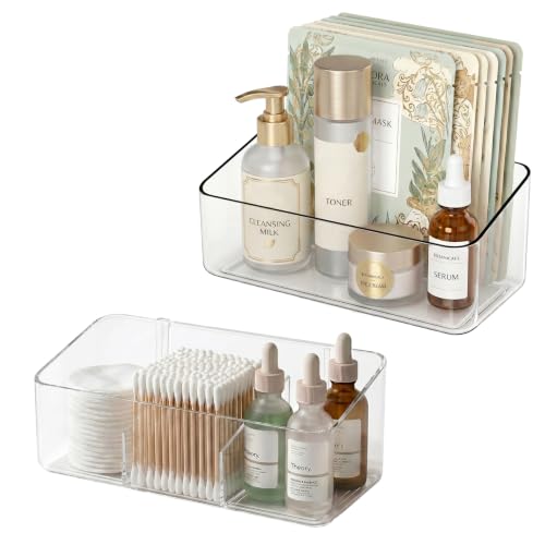 JessLab Clear Acrylic Cabinet Organizer Bins