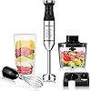 Bonsenkitchen-Hand-Blender-3-in-1-Stainless-Steel-Hand-Immersion-Blender-Set-Stick-Blender-with-Beaker-and-Food-Processor-Stainless-Steel-Blade-Egg-Whisk-for-Smoothies-Soups-Sauces-Baby-Food Bonsenkitchen Hand Blender, 3-in-1 Stainless Steel Hand Immersion Blender Set, Stick Blender with Beaker and Food…