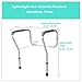 SUKONG Toilet Safety Rail, Bathroom Safety Frame for Elderly, Handicap and Disabled Toilet Safety Handrail with Adjustable Height