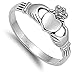Sterling Silver Women's Claddagh Heart Hand Ring Cute 925 Band 9mm Size 8 (RNG12713-8)
