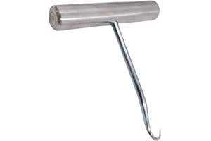 UKCOCO Tennis and Badminton Racket Stringing Tool Stainless Steel with T Shape Bent Tip for Comfortable