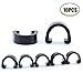 YESON 10pcs Aluminum bicycle c clips Brake Shifter housing Bike cable clips Frame U Buckle Hose Guides Fixed Tubing Clasps derailleur Line Clamps for MTB Road Mountain bike Guide