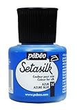 Pebeo Setasilk Silk Painting 45-Milliliter Bottle, Azure Blue