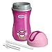 Chicco Insulated Flip-Top Straw Sippy Cup 9oz 12m+ (2pk) - Pink/Purple