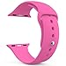 AdMaster Silicone Apple Watch Band and Replacement Sport iwatch Accessories Bands Series 3 2 1 Barbie pink 38mm M/L