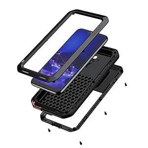 seacosmo Cover Mate 20 Lite, Fullbody Custodia Protettiva Doppio Strato Alluminio Case con Protezione Integrata dello… - immagine 4