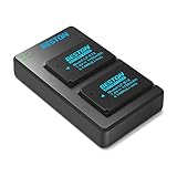 BESTON 2 Pack LP-E12 Batteries and USB Battery Charger for Canon Rebel SL1, PowerShot SX70 HS, EOS M, EOS M10, EOS M50, EOS M100 Digital Cameras