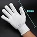 Elar Julie LED 12-Color Flashing Skeleton Gloves - Novelty Halloween Costume Party Gloves, 1 Pair, White