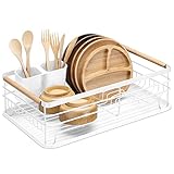 Navaris Dish Drainer Rack - Plate, Silverware, Pots