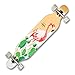 VOLADOR Urban Freeride Pro Longboard Cruiser 40-42inch | Canadian Maple Wood Deck & Forged Reverse Kingpin Truck | Drop Through Longboard Complete Setup for Urban Commuting (Flamingo)