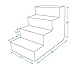 USA Made Pet Steps/Stairs with CertiPUR-US Certified Foam for Dogs & Cats by Best Pet Supplies – Gray Lattice Print, 4-Step (H: 18″)thumb 3