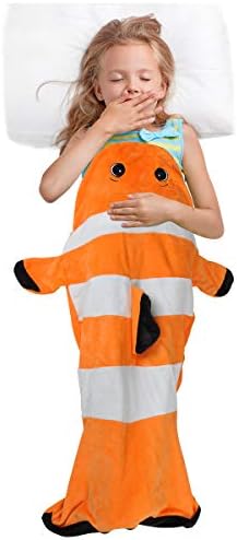 Clownfish Tail Blanket for Kids