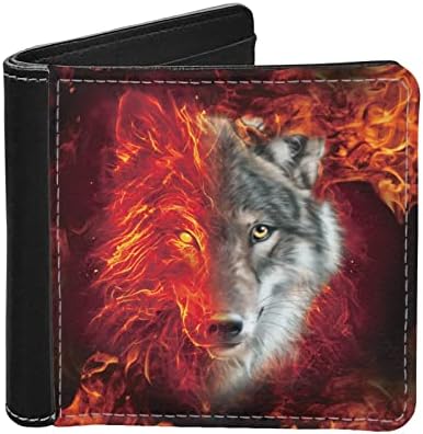 Amazon.com: CHINYOUKA Wolf Wallet for Men Slim Purse Credit Cards