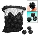 Water & Wood 50 Black Aquarium Fish Tank Filter Bio-Balls Filtration