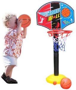 Kids Children Miniature Basketball Hoops Set Stands Adjujstable with Inflator Toys for Boys , 115cm , Outdoor Fun &amp; Sports