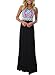 Asvivid Womens Bohemian Floral Printed Sleeveless Maxi Dress Casual Summer Long Dress Sundresses M Black1