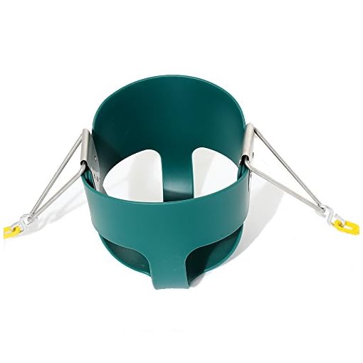 Take Me Away High Back Full Bucket Toddler Swing Seat with Yellow Coated Swing Chains Fully Assembled - Swing Set… - Image 4