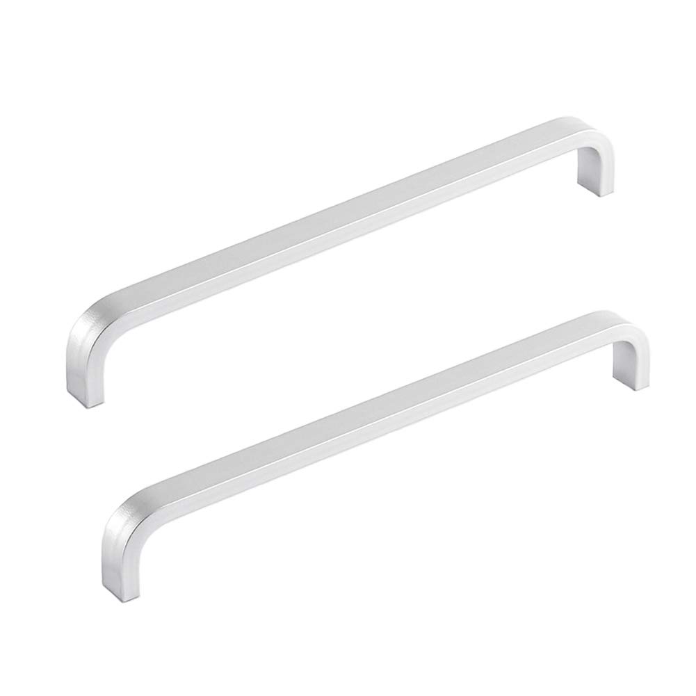 ANSIEDIO 2pcs Silver Aluminum Alloy Cabinet Cupboard Closet Wardrobe Door Drawer Knobs Pull Handles (160mm)