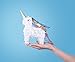 Pops Party Shop Unicorn Pinata Mini-Sized for Princess Birthday Unicorn Party Photo Booth Props and Table Decor, White Miniature, 4.7 in x 2.1 in x 7 in, Set of 2