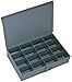 Durham 131-95-IND Gray Cold Rolled Steel Individual Adjustable Compartment Large Expando Box, 18