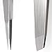 Tweezers Set - Tweezer Guru Stainless Steel Slant Tip and Pointed Eyebrow Tweezer Set - Flawless Precision for Facial Hair, Ingrown Hair, Eyebrows, Splinter and Blackhead Remover (Silver)