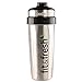 Fit & Fresh CleanTek 26 ounce Stainless Steel Shaker Cup with built in agitator