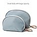 SHAKLAK PDTXCLS HaloVa Toiletry Bag, Mini Travel Cosmetic Bag, Portable Waterproof Makeup Pouch Tote Organizer Bag for Women Girls, Small, Black