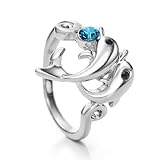 Neoglory #9 Made with Swarovski Elements Rhinestone Fashion Dolphin Rings for Women Men Jewellery