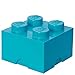 Room Copenhagen 40030643 LEGO Storage Brick, 4 Knobs, Medium Azur