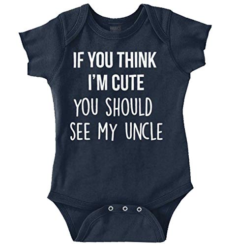 Brisco Brands Think Im Cute See My Uncle Nephew Niece Romper Bodysuit