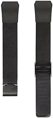 Fitbit Alta Bands, Threeeggs Milanese Loop Stainless Steel Watch Bands Strap Band for Fitbit Alta Smart Watch (Milanese Black)