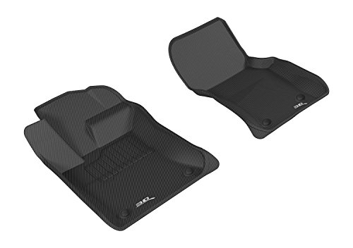 3D MAXpider Front Row Custom Fit All-Weather Floor Mat for Select Jaguar XE Models - Kagu Rubber (Black)