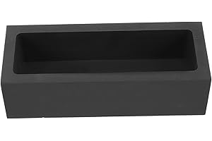 SUPVOX Graphite Ingot Mold for Metal Casting 5kg Non-stick Gold Melting Crucible 180×70×50mm for Jewelry