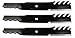 USA Mower Blades (3 CMB022BP Toothed High Lift Blade Fit Scag Husqvarna Toro 48108 481707 481711 48185 482462 Length 18in. Width 2 1/2in. Thickness .240in. Center Hole 5/8in. 36 50 52 54in. Deck