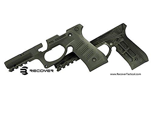 Recover Tactical BC2 Grip & Rail System for Beretta 92 M9 Series Pistol, Green