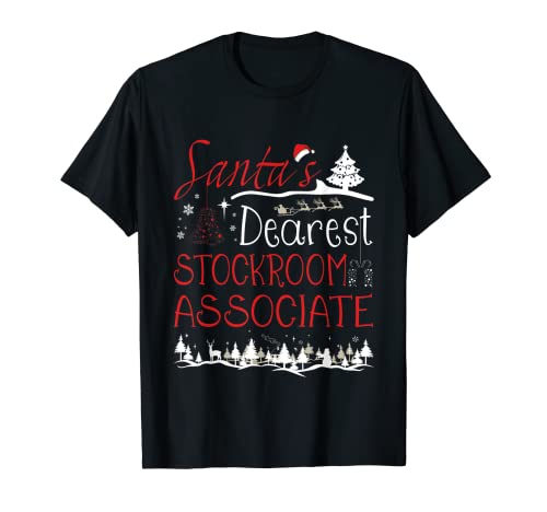 Stockroom Associate Xmas Job Funny Christmas T-Shirt