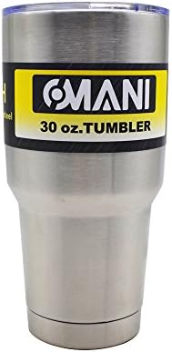 OMANI 30 oz Tumbler - Double Wall Vacuum Insulated Stainless Steel Tumbler With Lid (Stainless Steel)