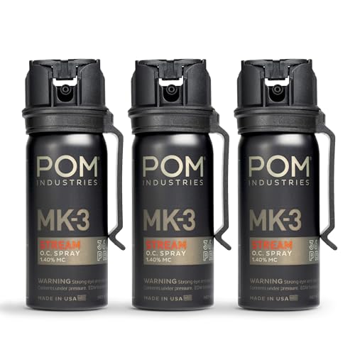 POM MK3 Pepper Spray, Belt Clip Model, Maximum Police Strength OC with