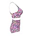 Plus Size High Waist Vintage Retro Bikini Push Up Separate Swimwear-KJX802-RDF5 Red Floral