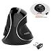 J-Tech Digital Wireless Ergonomic Vertical USB Mouse with Adjustable Sensitivity (600/1000/1600 DPI), Scroll Endurance, Removable Palm Rest & Thumb Buttons [V628P]