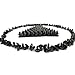 SamuRita Metal Style Mushroom Tree Spikes Leather Studs and Rivets for Crafts DIY Designs(50sets Gun-Black)