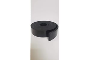 SEAL DEAL Neoprene Rubber Strip.500" (1/2") Thick x 4" Wide x 20' Long - Commercial Grade 65A, Smooth Finish, Solid Rubber, Perfect for Weather Stripping, Gasket, Costume & DIY Projects …