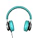 Artix Foldable Headphones with Microphone and Volume Control | NRGSound CL750 On-Ear Stereo Earphones | Great for Adults/Teens / Kids (Turquoise/Gray)thumb 3