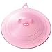 Marna Pink Piggy Microwave Plate Cover, 8.74