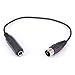 Yeworth 5 Pin DIN to 6.35mm Cable, 0.3m 5-Pin Din Male Plug to Monoprice 6.35mm (1/4 inch) Female Audio Adapter Cable Compatible for MIDI Keyboard, Synthesizer, Organ, Electric Piano, MIDI Guitar